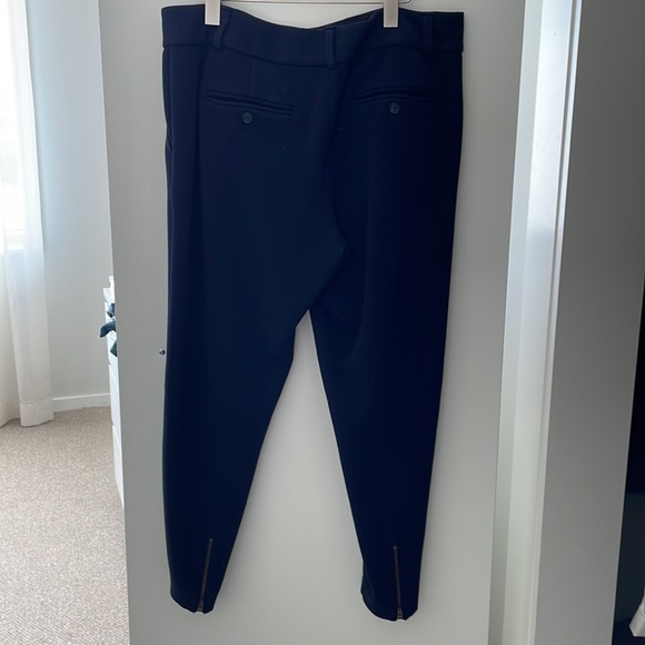 Navy blue knit trousers size 12 - Picture 5 of 8